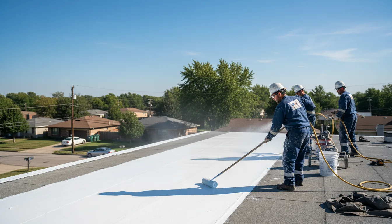 Commercial roof coating in Almont, CO near me